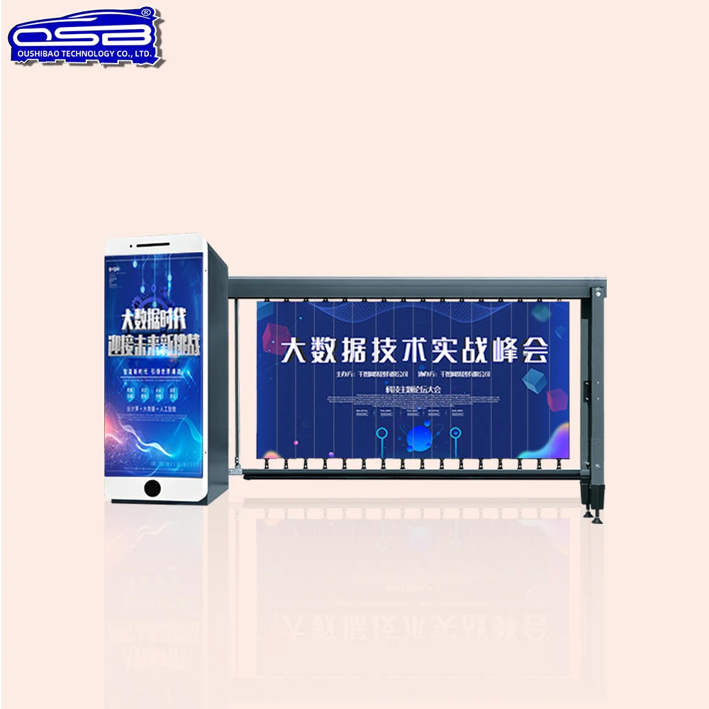 
factory Outlet Barrier access control Easy assembly Fence Roadblock Smooth up and down Advertising barrier 