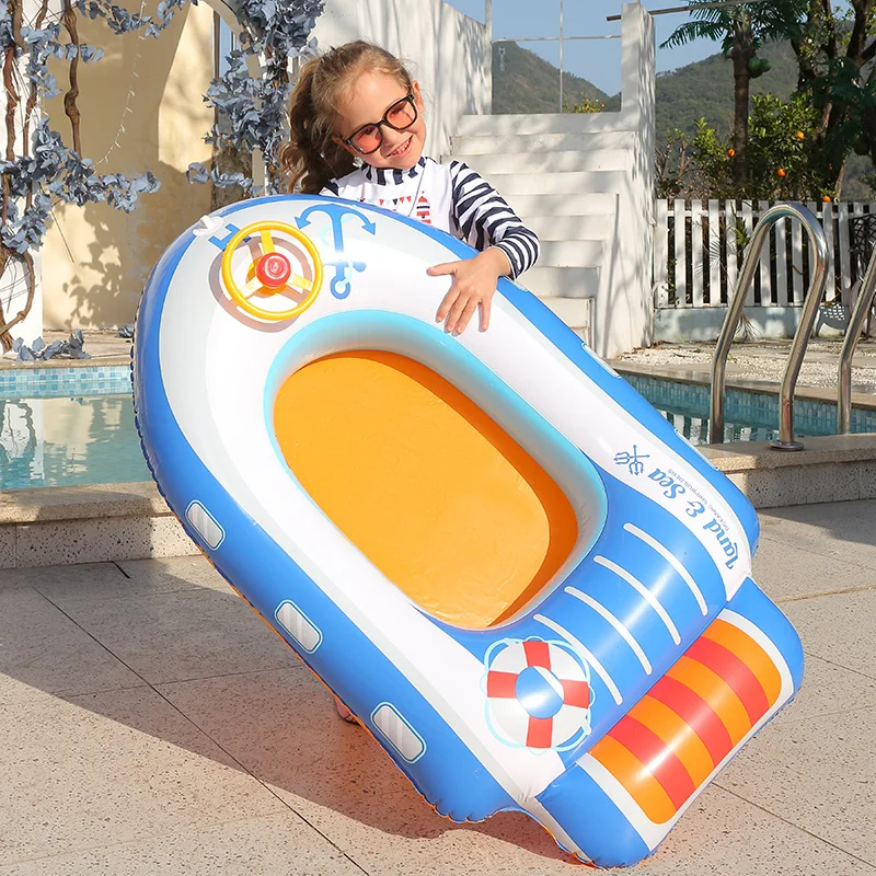 Pool Boat Toys for Kids Boat Shape Pool Float Kids Inflatable Boat Pool Floats Water Toys