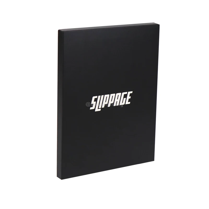 Customized Spot UV Logo Top And Bottom Boxes 2 Pieces Black Cardboard Packaging Box Print Lid And Base Box