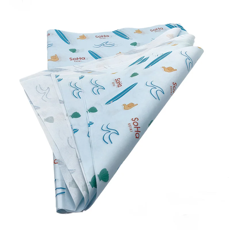 Qingdao Grease Proof Burger Wrapping Paper For Clothing Gift Packaging