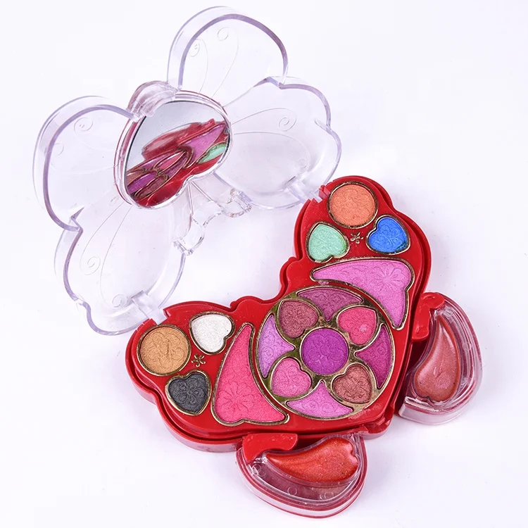 
 Горячая Мода оптимальная цена маленькие косметические наборы для девочек в форме бабочки косметические тени для век наборы для макияжа  