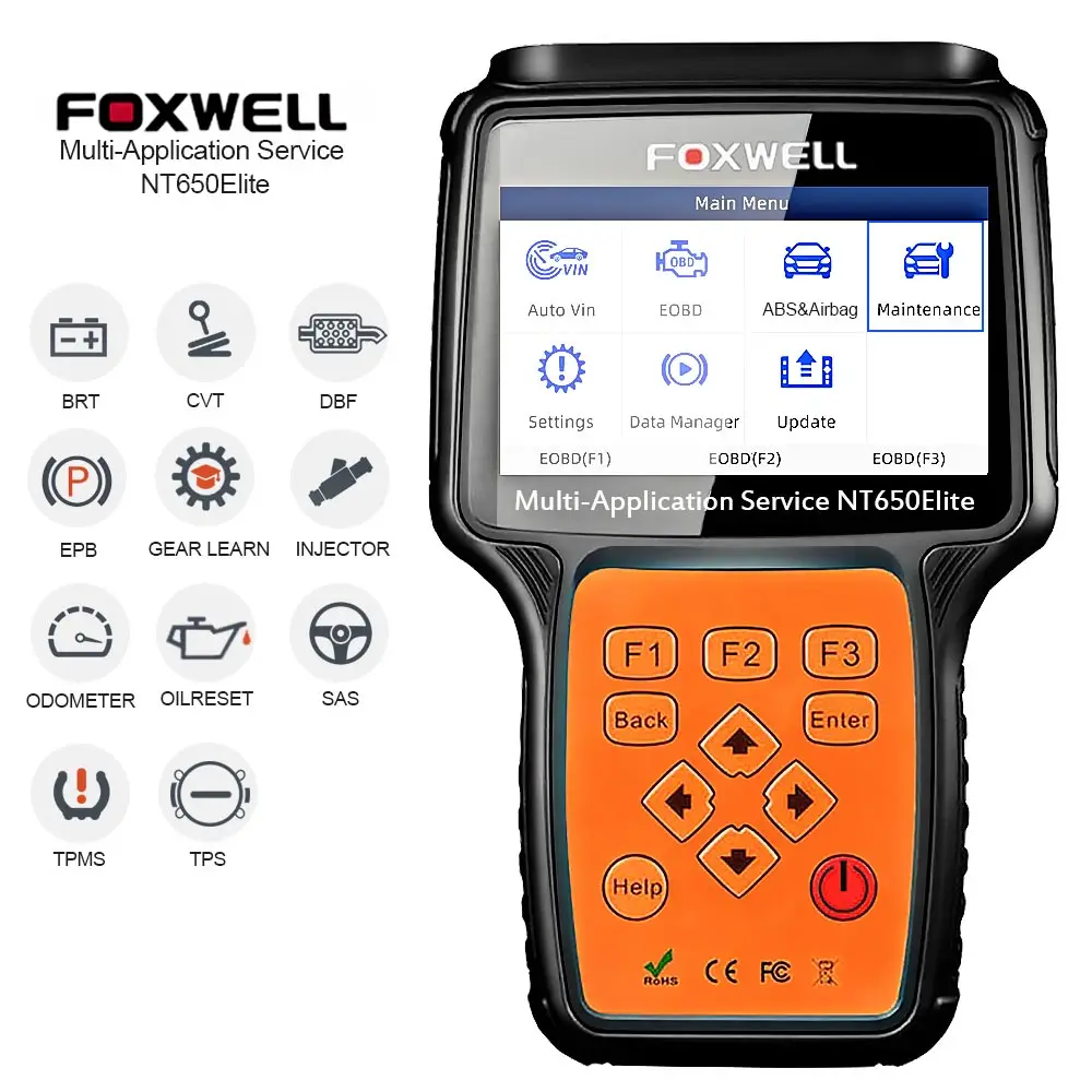  Foxwell NT650 Elite все делает сервисный инструмент с 25 специальными функциями обновленной
