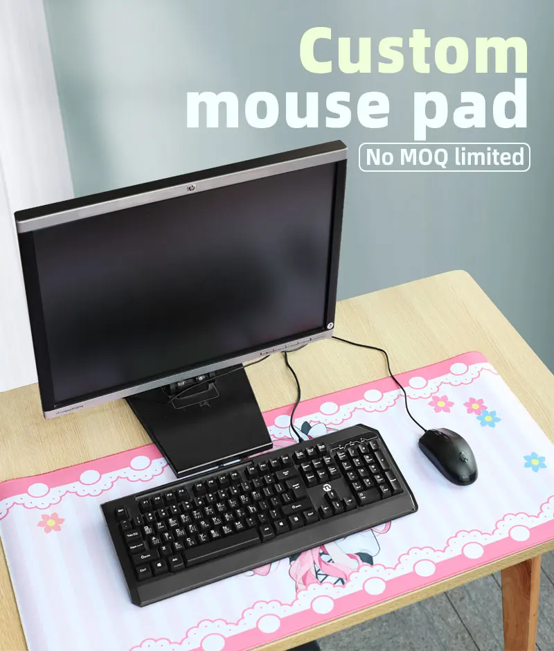 Custom Design Factory Price Gaming Mousepad Pattern Sublimation Printing Rectangle Mouse Pad With Logo