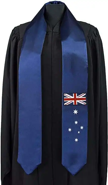 Blank Adults Colored Sublimation School Stoles Ceremony Colleague 60 and 72 Inches Australia Royal Blue Graduation Stole