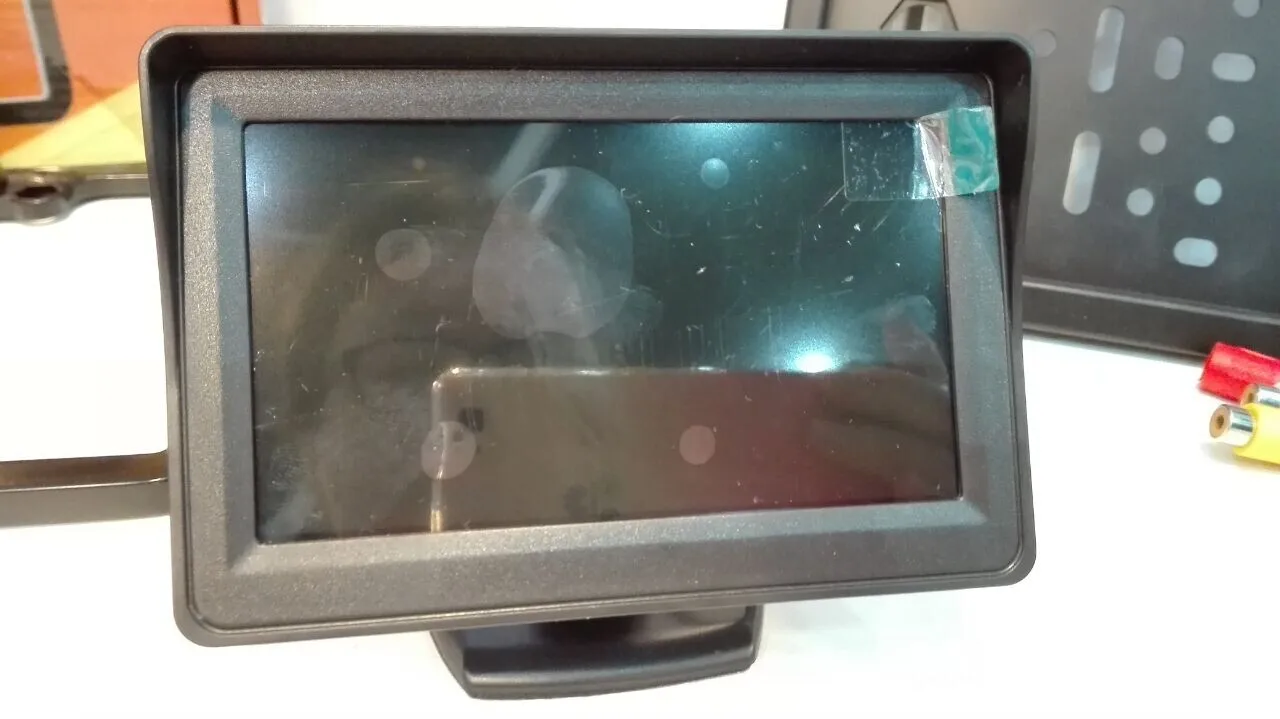Car reversing aid 4.3inch car lcd 2 RCA video input display backup reverse parking monitor