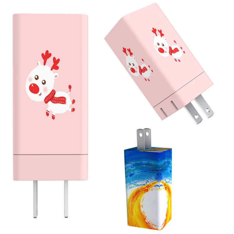 CE PD QC3.0 устройство работающее от прикуривателя с 2 портами C Быстрая зарядка стандарта ЕС, США, Великобритании KR Ган адаптер Type c мобильного телефона быстрое зарядное USB зарядное устройство 65W Ган зарядное устройство