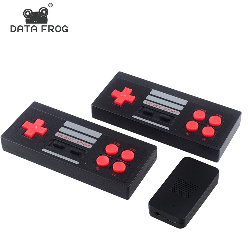 DATA FROG wholesale retro video game consoles from China 2.4G mini  Wireless video game players built in 600pcs 8 bit games