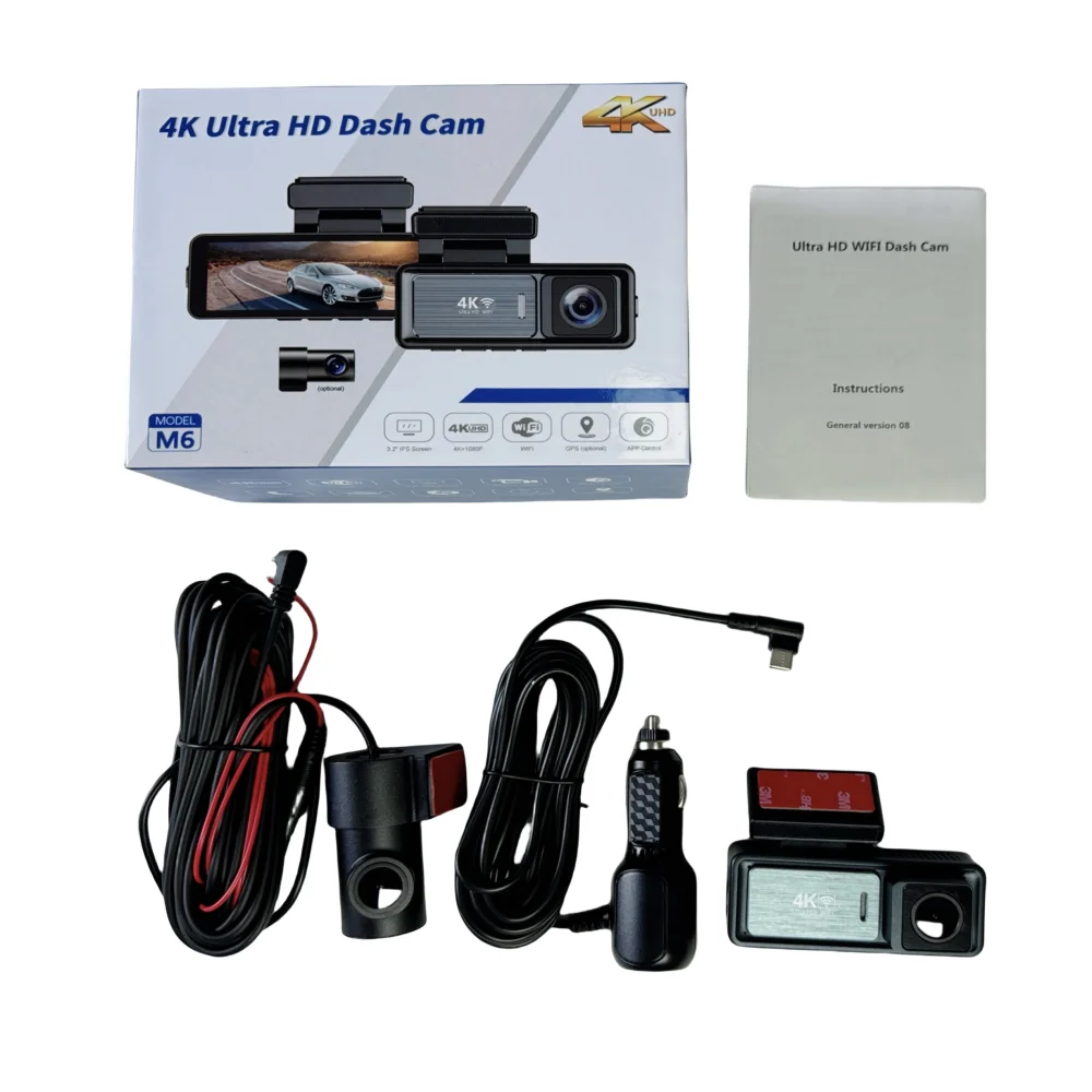 New3.2 Inch mini hidden driver Car Dvr video recorder dash cam dashcam camera front and rear with Wifi GPS FHD Night Vision Auto