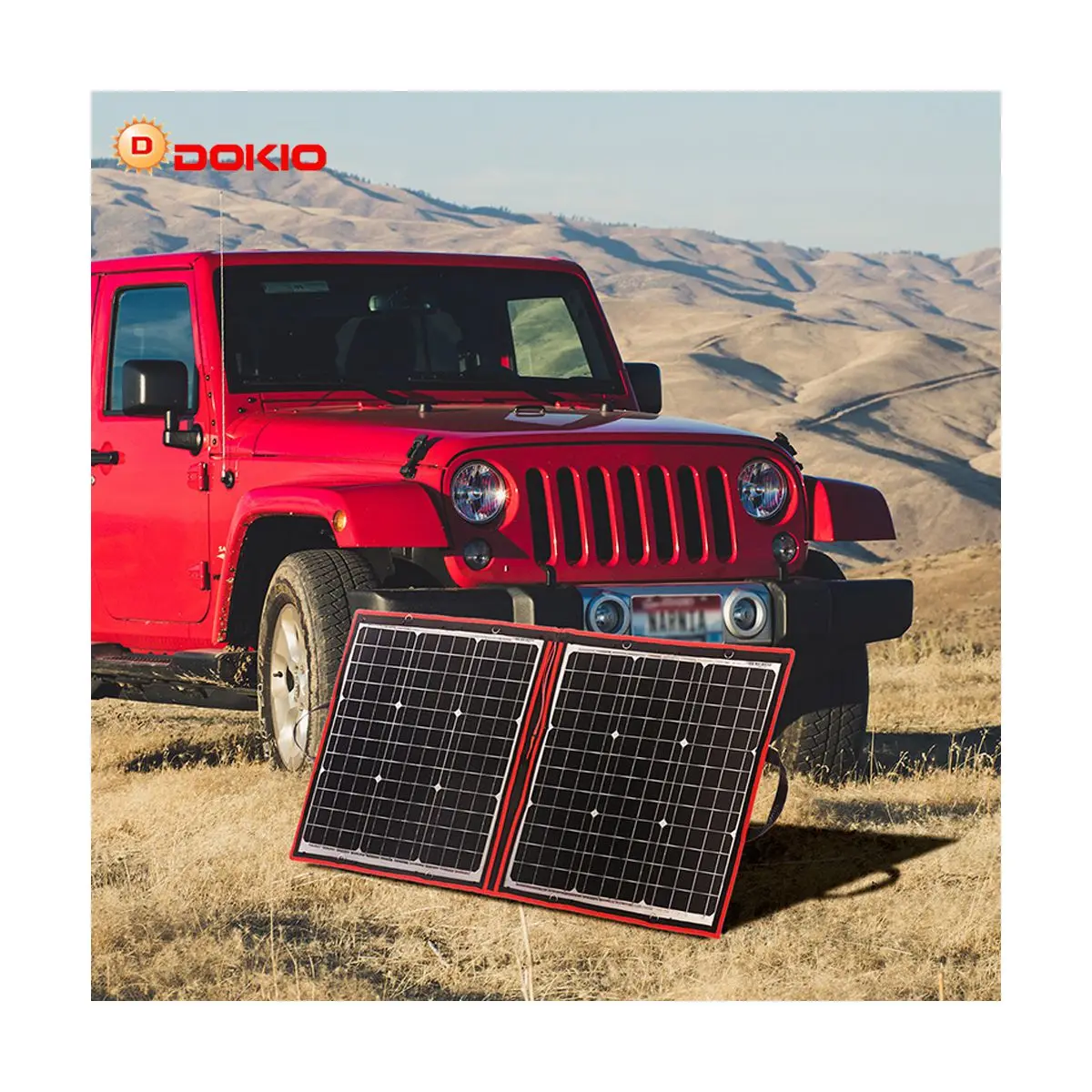 12V DC  100W 110W  Flexible Monocrystalline  Solar Panel Top Quality Dokio Brand In China