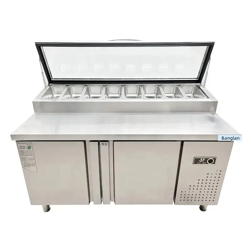 Under Counter Freezer Used Commercial Salad Pizza Refrigerators