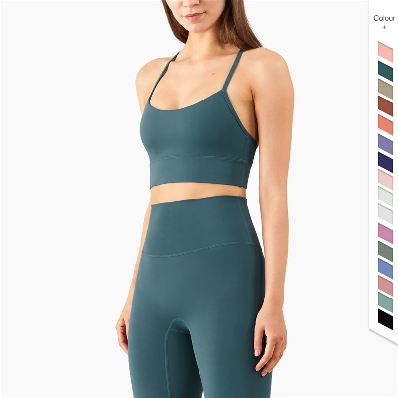 High elastic  Y-shaped beauty back sexy gather slim yoga vest