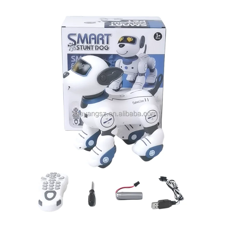 New remote control demo song light play cute handstand sit down turn left say hello smart dog smart dog smart dog toy