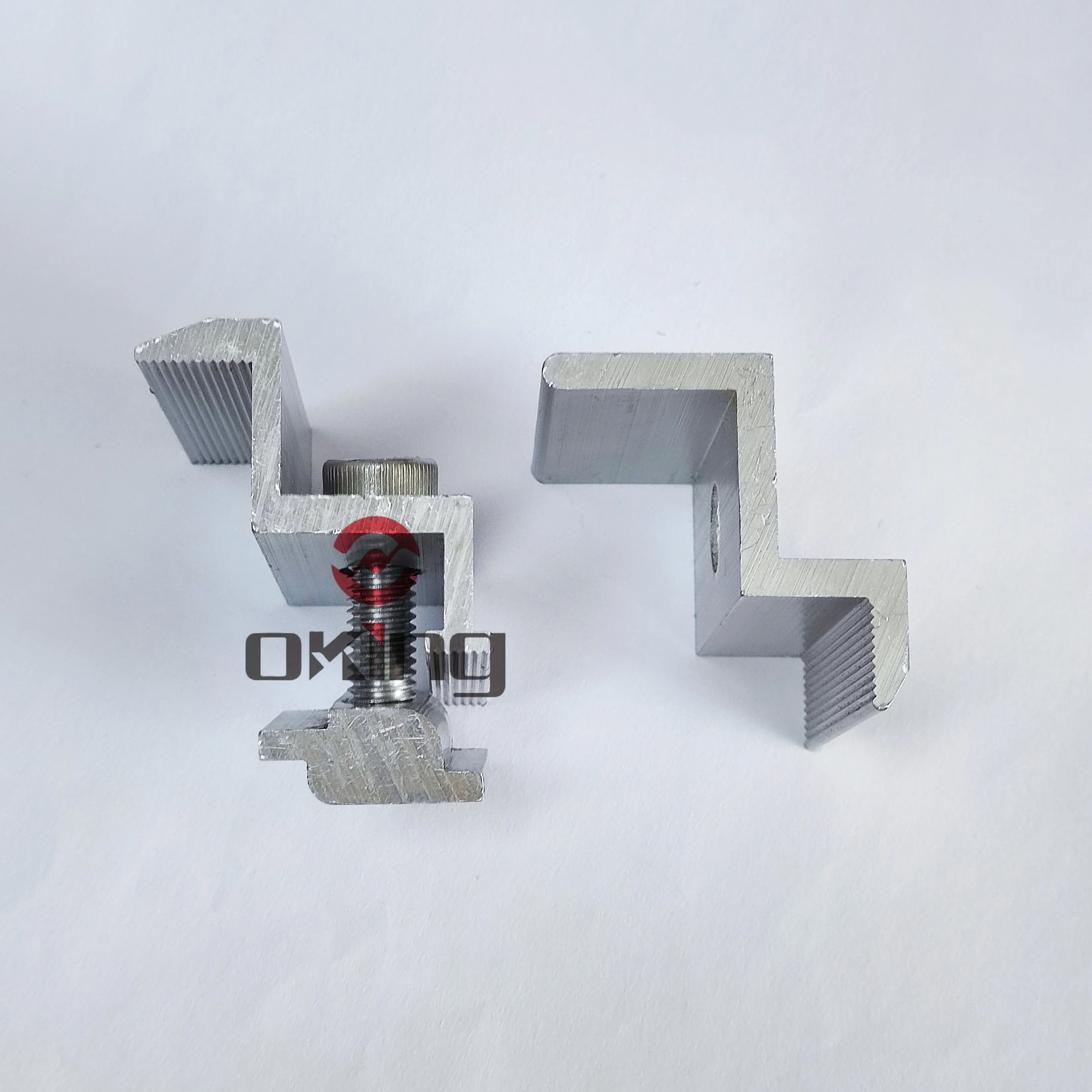 PV roof mounting aluminium  brackets mid end clamp for solar panel mounting system