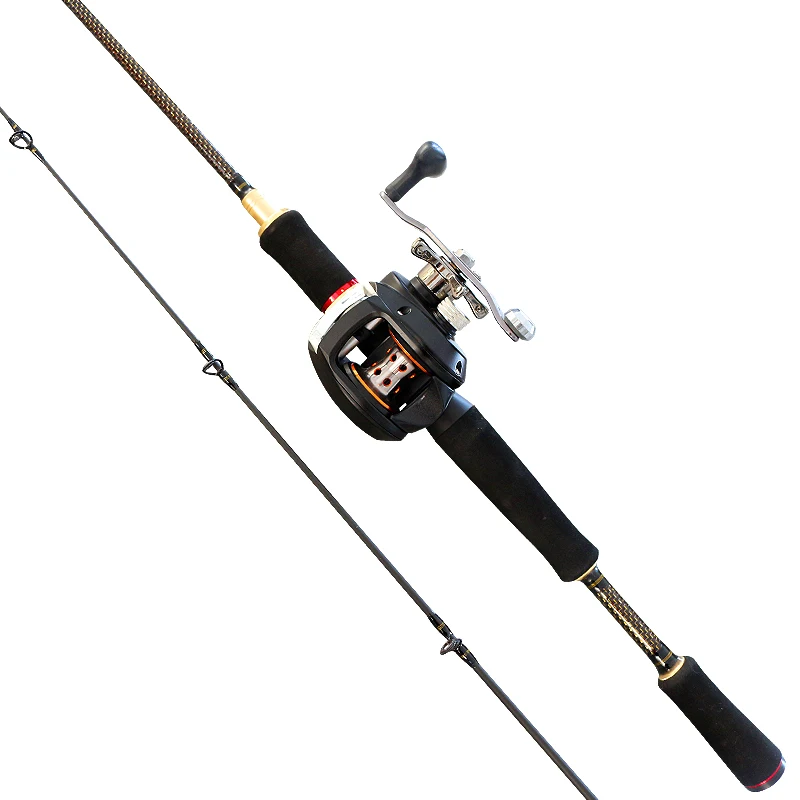 1.68m, 1.8m 1.98m fishing pole fishing rod reel set and reel combo pescar spinning casting fishing rod