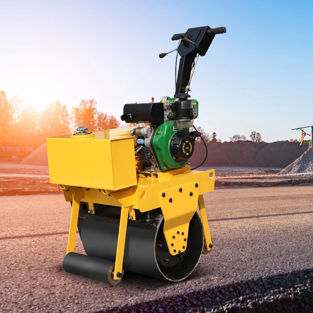 Rolling small vibrator compactor capacity steamroller prices specification single drum hand road roller asphalt