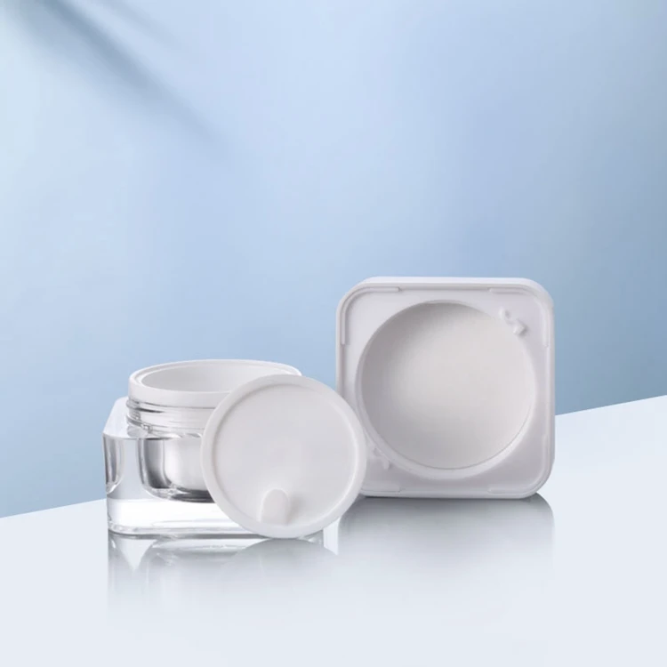 Wholesale square cosmetic packaging jars 30g cream jar