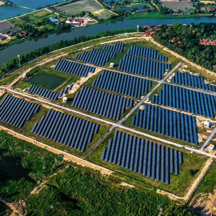 1mw 5mw 10mw Solar Power Plant On Grid Hybrid Power System Commercial Industrial Solar Panel System