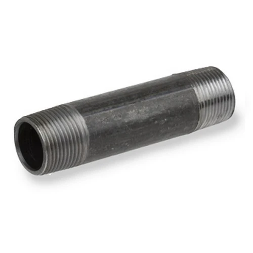 Male Threaded Black Steel Pipe Nipple