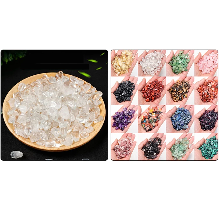 wholesale 100g / bag Natural Rose Quartz Amethyst Rock Crystals Healing Stones Gravel Tumbled Stone