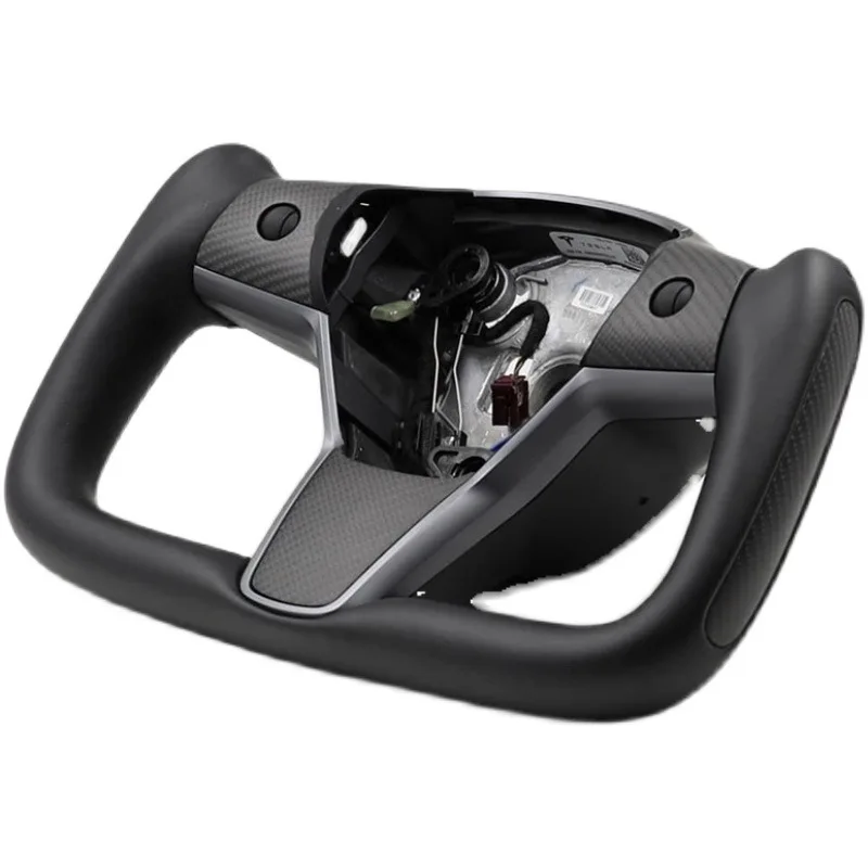 For Tesla yoke steering wheel factory modified model Edamame 3yx carbon fiber modified steering wheel