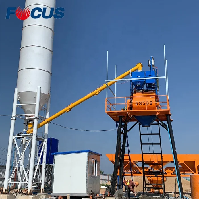 small mini concrete batching plant hzs25 for sale