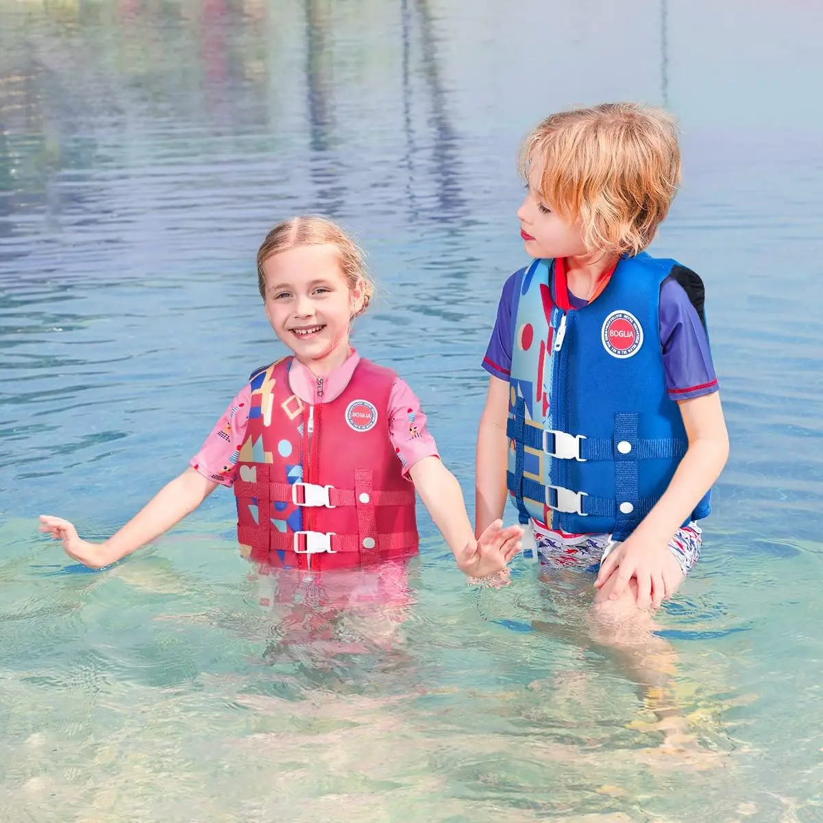 Kids Swim Trainer Vest In Stock Toddler Swimming Aid Paddle Life Vest Jacket For Learning Life Jacket Neoprene EPE Floating