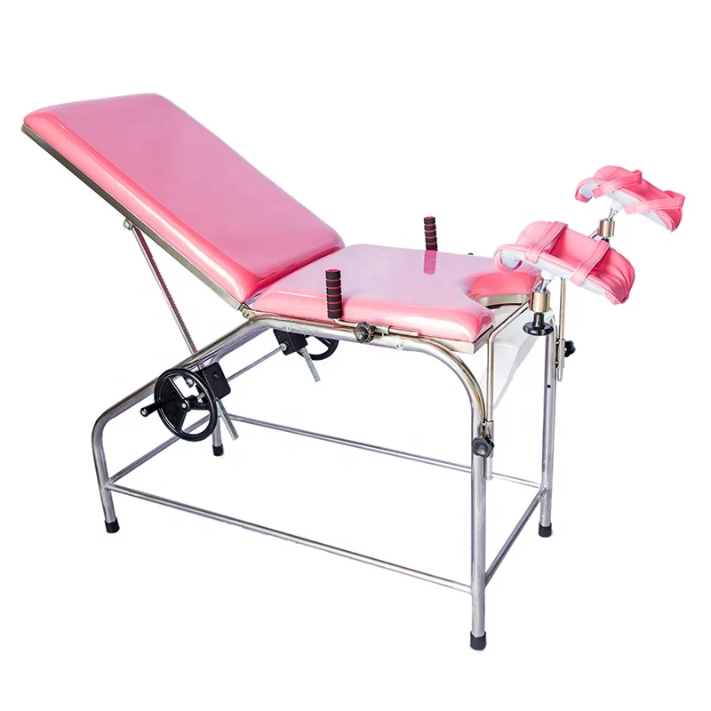 Medical Gynecological examination table MJ-4B stainless steel convenient examination table for woman