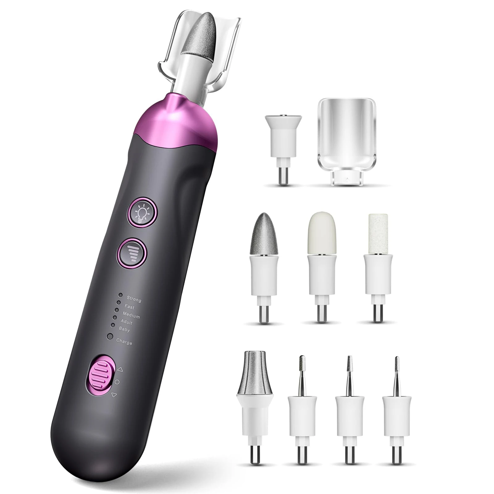 Private Label 8 in 1 Professional Cordless 5 Speeds Electric Nail Drill Machine Manicure Pedicure Kit Electric Nail File Set