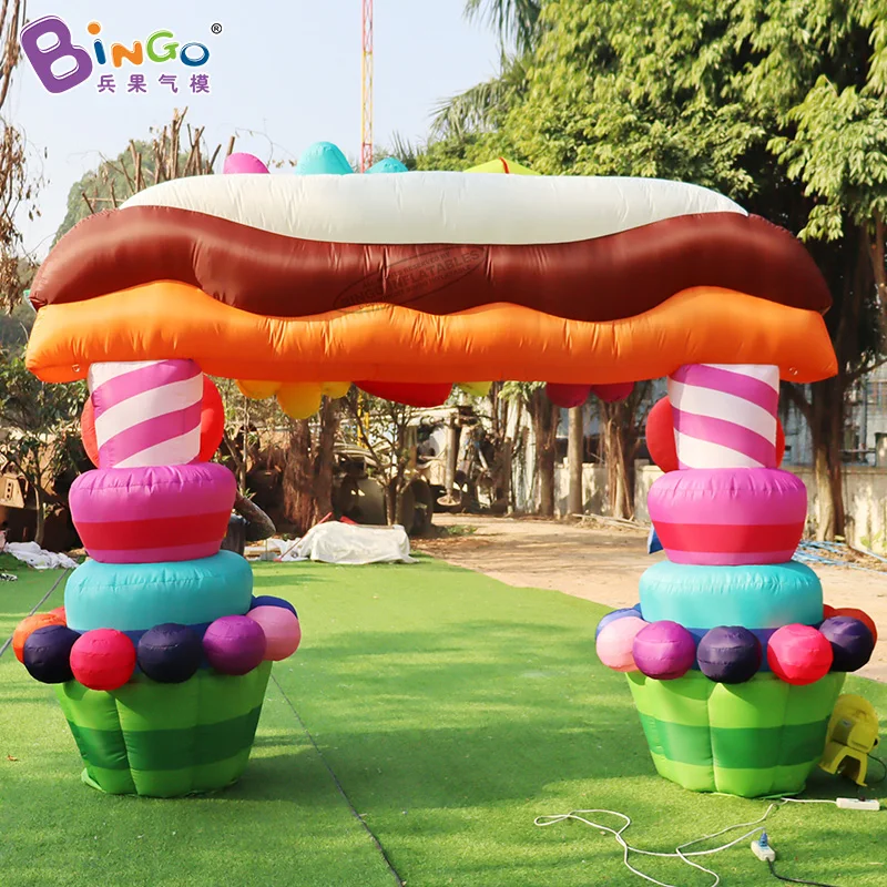 Custom Design Inflatable Arch For Event Wedding Party Decoration Fancy Advertising Entrance Blow Up Colorful Candy Archway Sport
