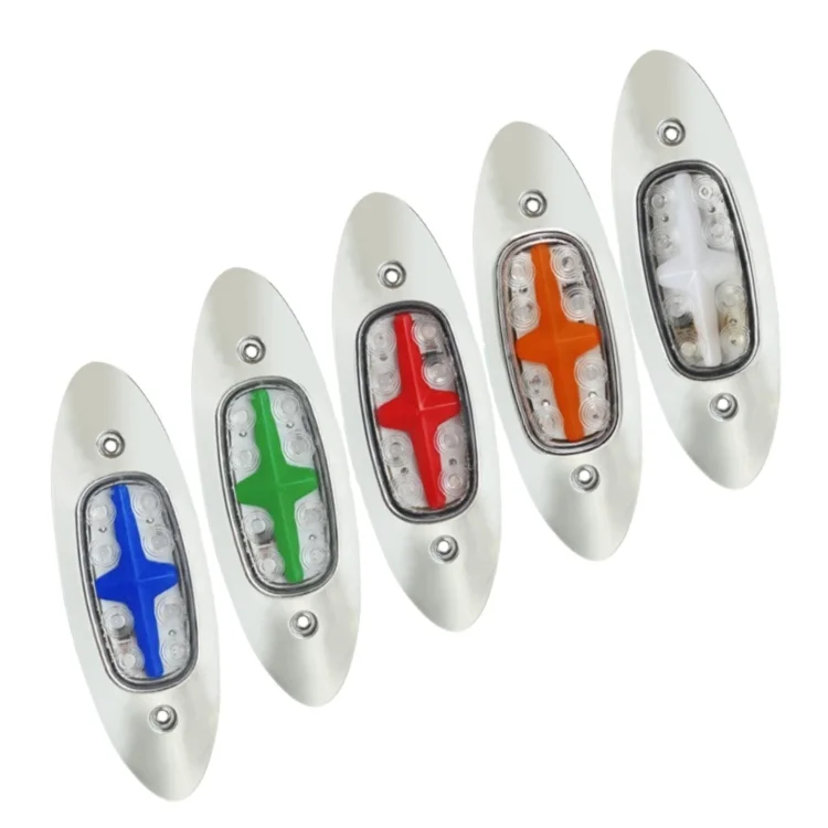 24 вольт Янтарный красный белый светодиод для прицепа грузовика габаритные огни Боковые указатели света