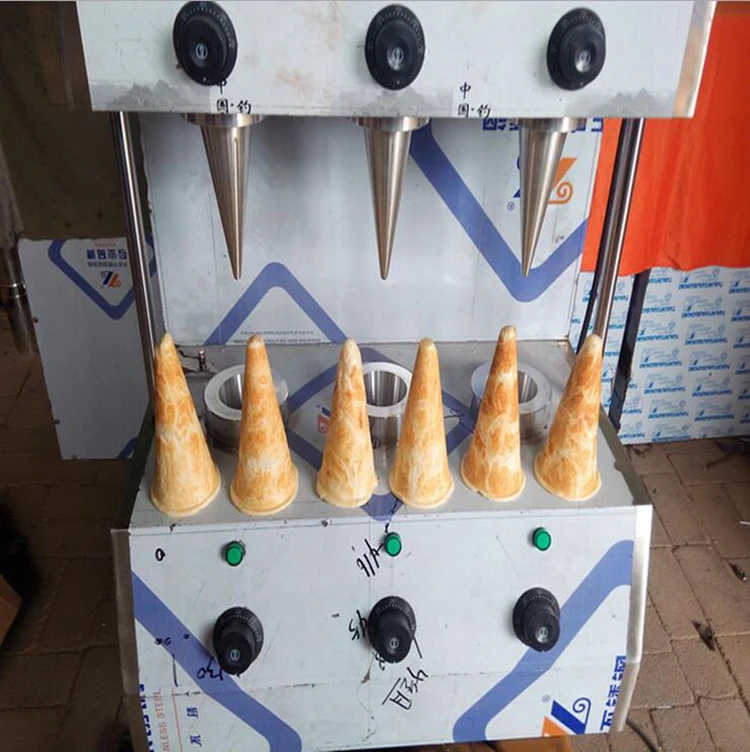 Best Price Commerical High Quality Ice Cream Waffle Pizza Cone Maker Making Machine