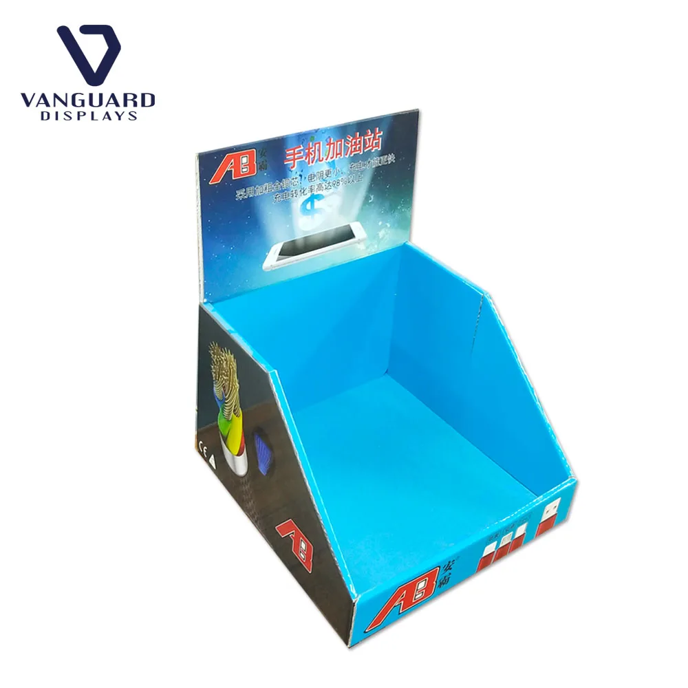Customized Offset Printing Cardboard Counter Displays, Display box, PDQ Box Supermarket Retail Paper Counter Cardboard Display