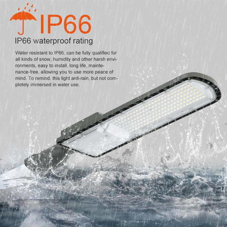 High Performance SMD Aluminum Waterproof IP66 50w 100w 150w 200w Highway Led Street Light