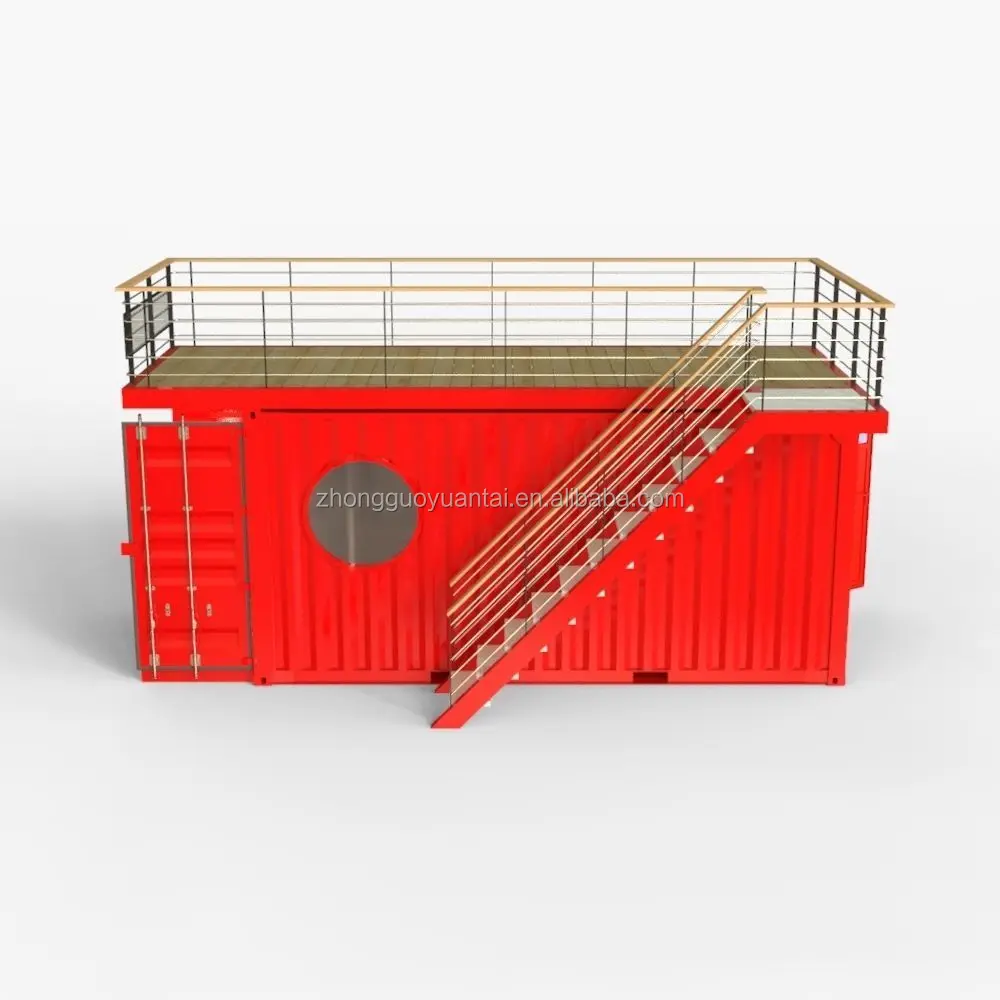 
Custom 20FT 40FT modified Luxury Prefab Container House/ Modern Prefab Steel Structure House coffee store 