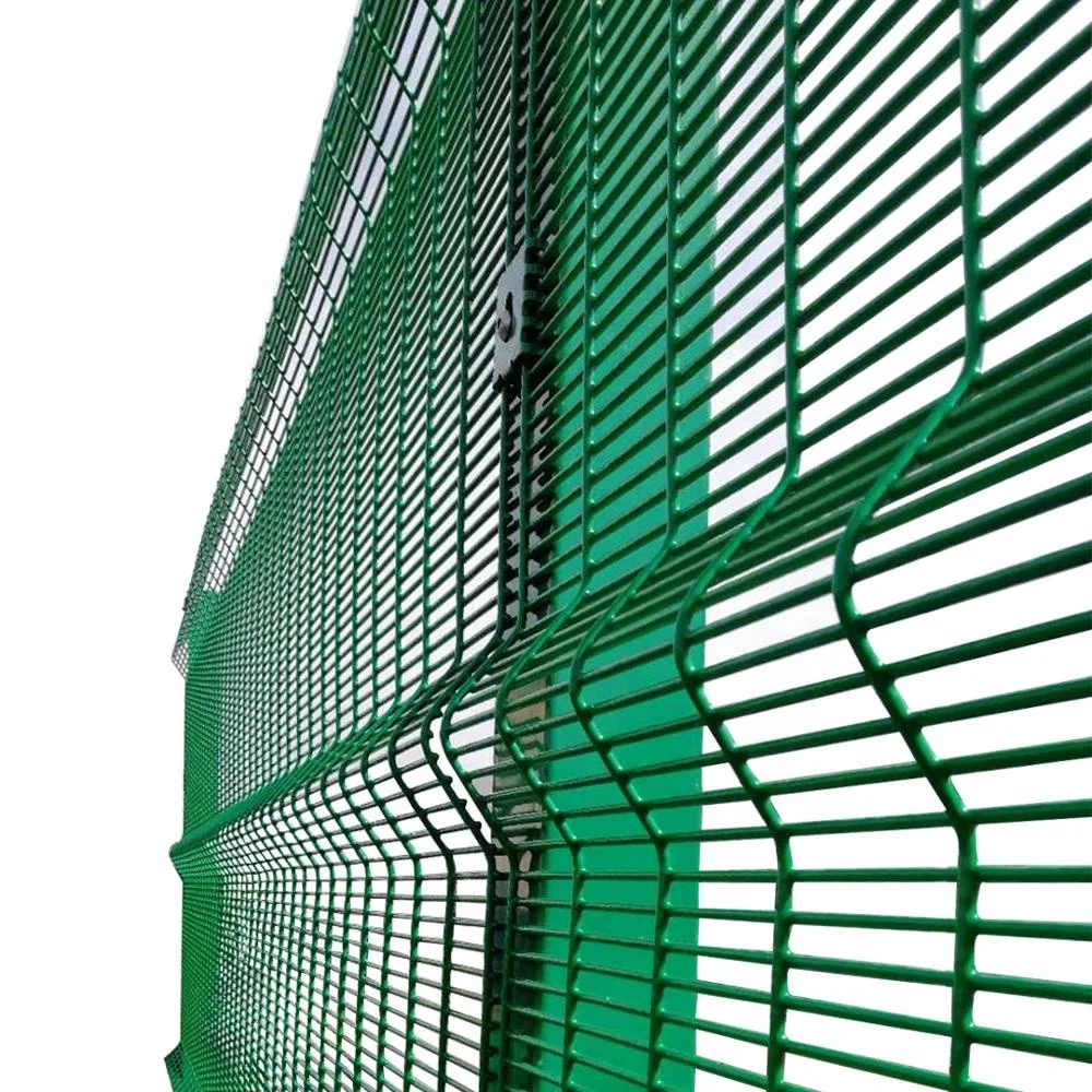 358 High Security Mesh Fencing Customized Curves 358 Fence Anti Corrosion 3mm-6mm Wire Diameter