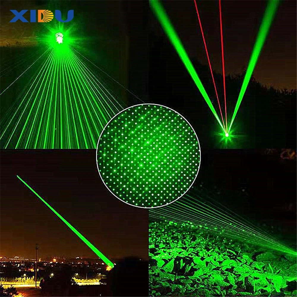 XIDU New High Power Battery Strong Light Baton Green Laser Pointer 303 For PPT document presentation laser pointer high power