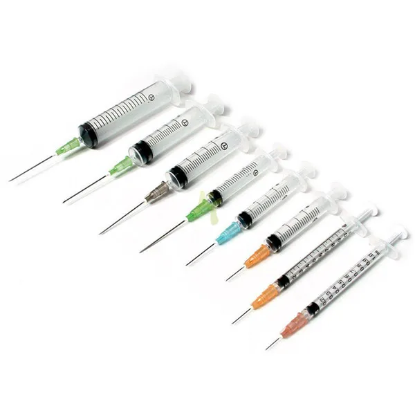 Hot sales factory direct supply high quality 1ml 3ml 5ml 10ml 20ml disposable sterile syringe with needle