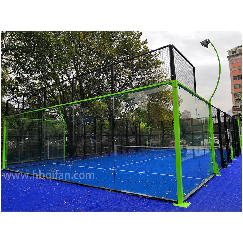 Outdoor New Style Fancy Buy Padel Tennis Court Price Single Panoramic Paddle Court Supplier Cancha Padel