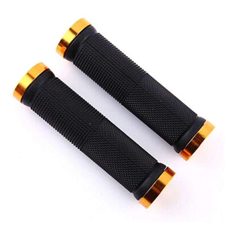 Rubber-locked meat ball horns non-slip shock-absorbing mountain straight handle folding universal bicycle handle