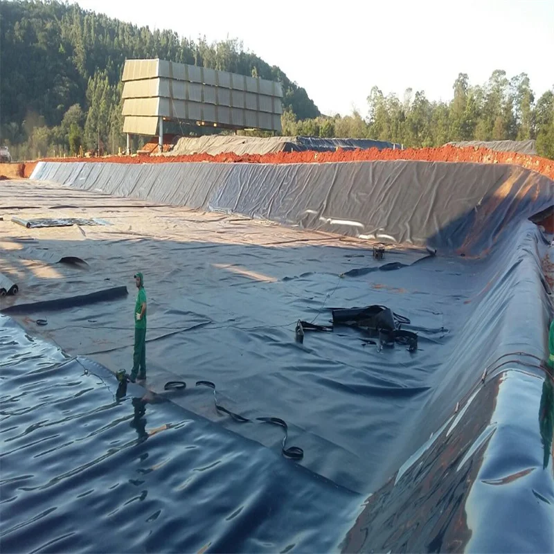 Tear Resistance 0.2mm-2.5mm Dam Waterproof Membrane HDPE Liner Geomembrane