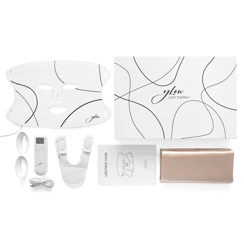 4 Colors LED Red Light Therapy Mask for Face Home SPA Bendable Silicone LED Light Therapy Face Mask  Skin Re-generation Device