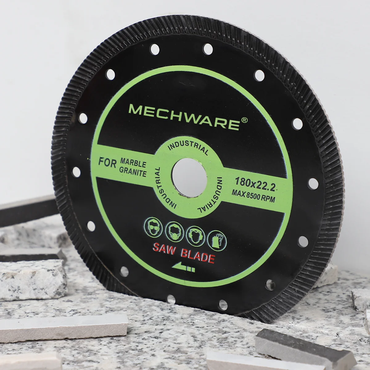 MECHWARE Electric Tile Cutter Saw Blade Thin Turbo Circular Saw Stone Machinery Cutting Tools