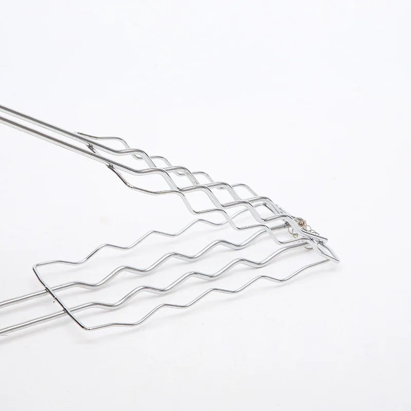 Bbq Accessories Charcoal Bbq Tools Iron Outdoor Wooden Handle Stainless Steel Grill Mesh Sausage Clips Vegetable Bbq Clips