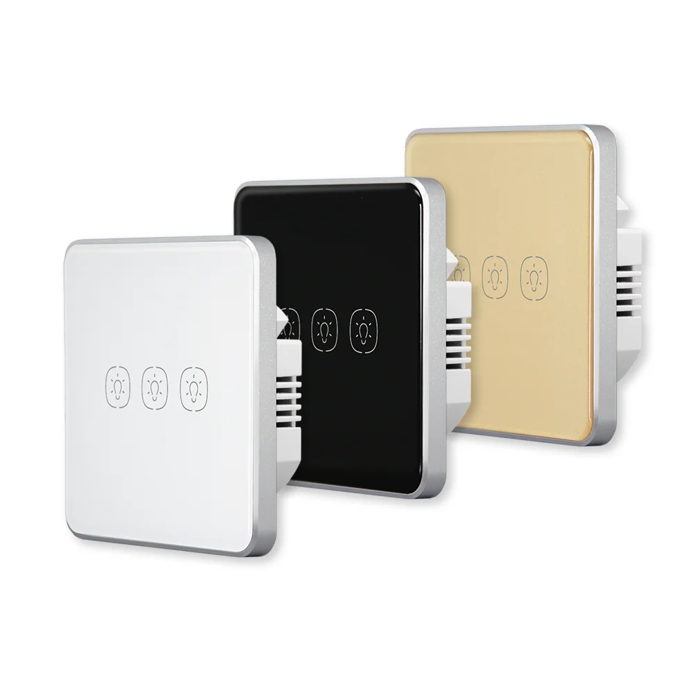 1/2/3 Gang No Neutral Touch EU Standard Tuya Zigbee Light Switch