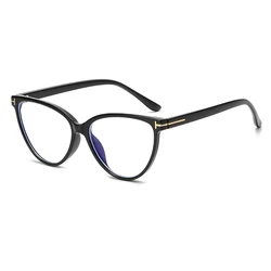 2022 Big Optical Frame Cateye Oversized Anti Blue Light Glasses Custom Logo Ready Goods