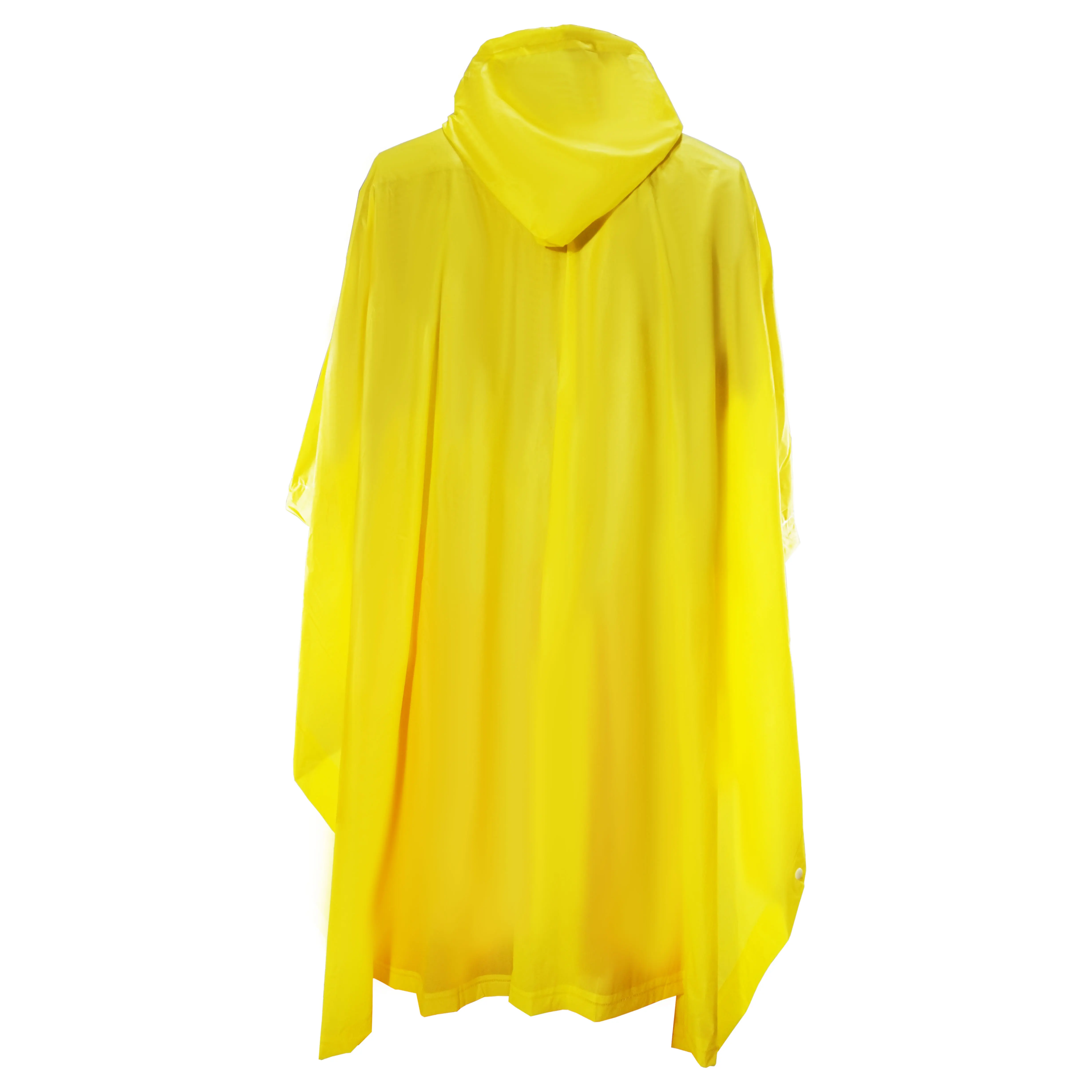 Bestrain Pvc Raincoat Yellow Water Proof Heavy Duty  For Adults  Rainwear  Hooded  PONCHO