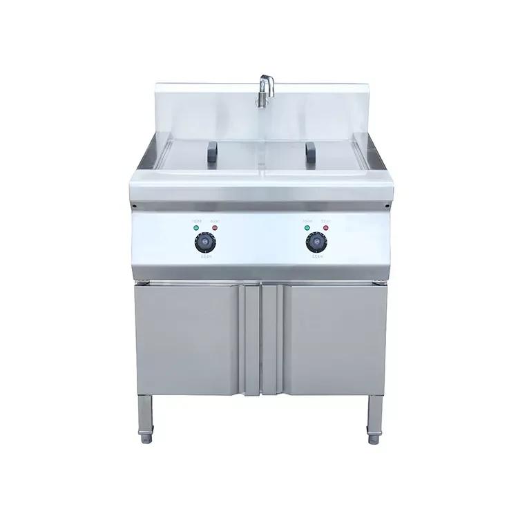 Commercial Restaurant Professional Equipment Gas Double Soup Pot Matching Of Noodle Cooker