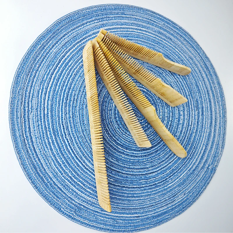 Best Eco-Friendly  High Quality Goat Wholesale Natural Bamboo Custom Logo Goat Bristle Hair Comb Brush