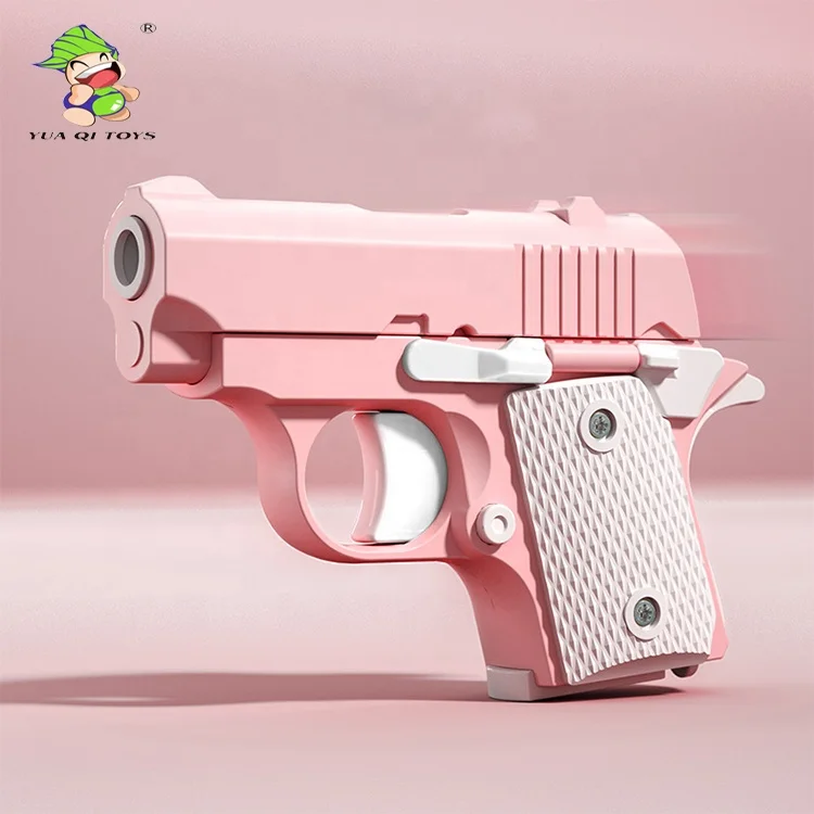 YQ Tiktok 2023 Hot Sell Carrot Guns Mini M1911 Toy Gun 3D Printed Blowback Gun For Children