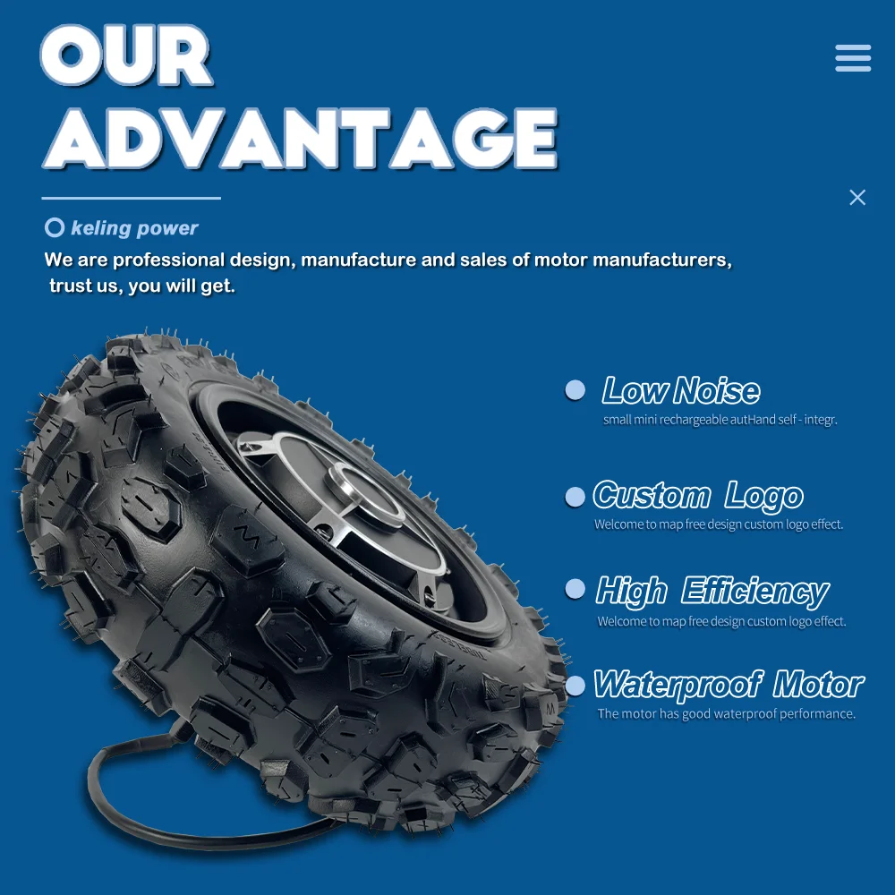 Hot selling 36v 48v 60V skateboard 1500W 11 inch electric dc brushless gearless hub motor for scooter